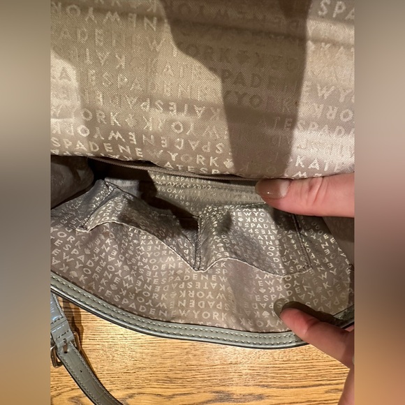 Kate Spade Knightsbridge Doris Purse Gray Crocodile Crossbody/Top Hold Preloved - Picture 16 of 16